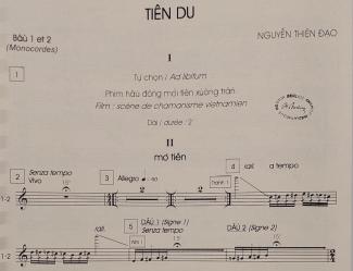 Première page de la pièce Tiên Du de Nguyên Thiên Dao