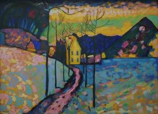 Vassily Kandinsky, Paysage d'hiver, 1909